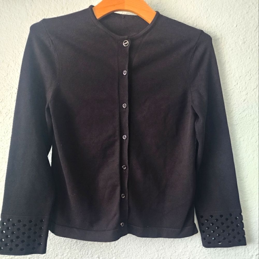 Fendi cardigan sweater button down with brand name